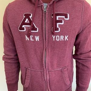 Abercrombie and Fitch zip-up sweatshirt.